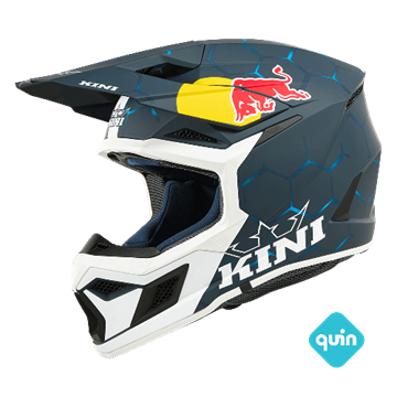Afbeeldingen van Kini Redbull Kinderhelm Blauw/Wit